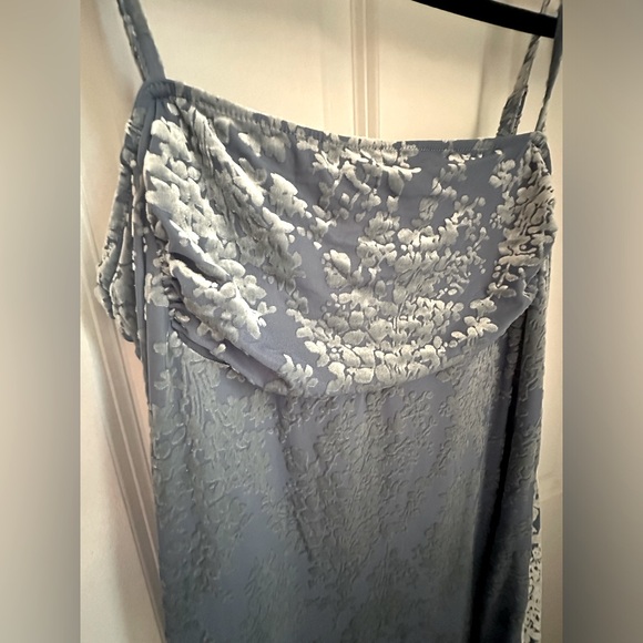 Light blue felt midi dress - Picture 2 of 2